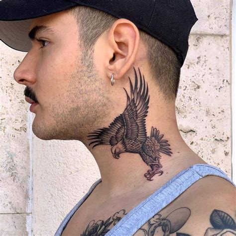 On the negative side, the wolf could represent. . Neck eagle tattoo